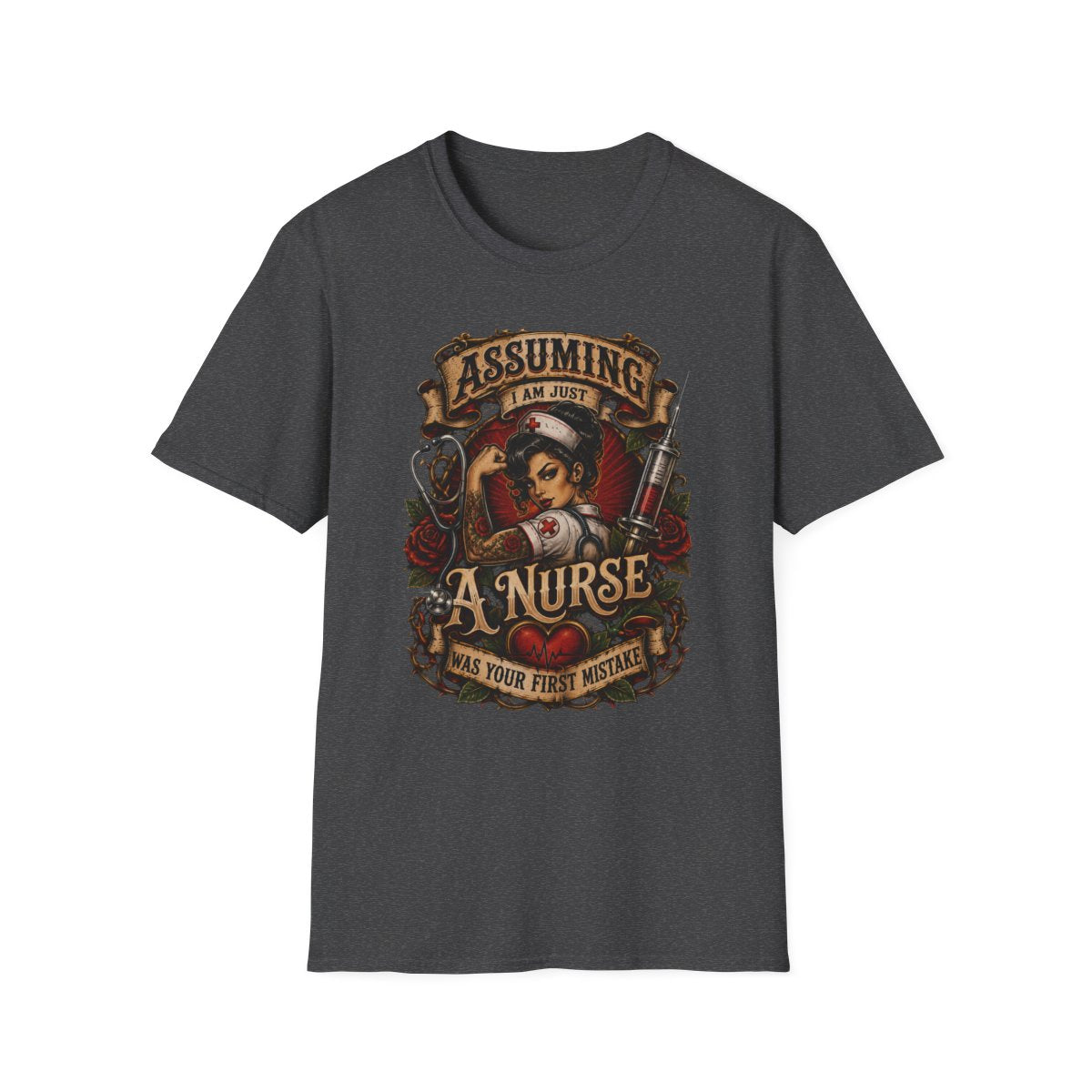 Dark Heather Front Shirt
