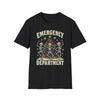 Distressed Skeleton ER Christmas Nurse Shirt - 241026-P-1345
