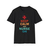 Keep Calm and Nurse On RN Nurse Shirt, Registered Nurse Appreciation Tee | POWER NURSE