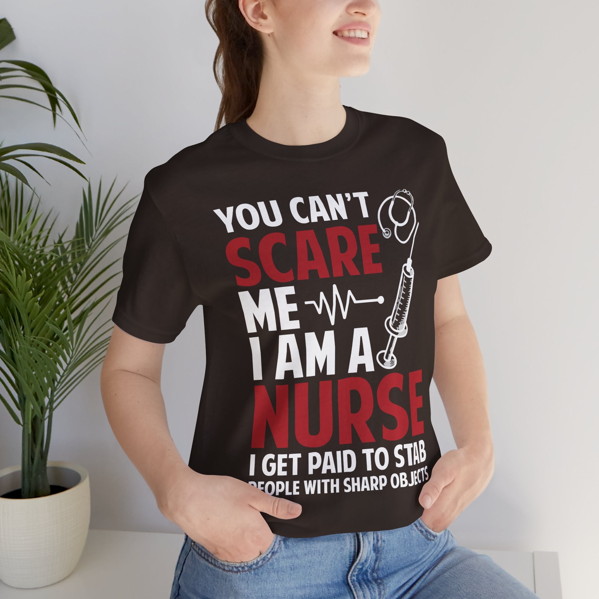Scare Nurse T-Shirt — Funny Halloween Nurse Tee