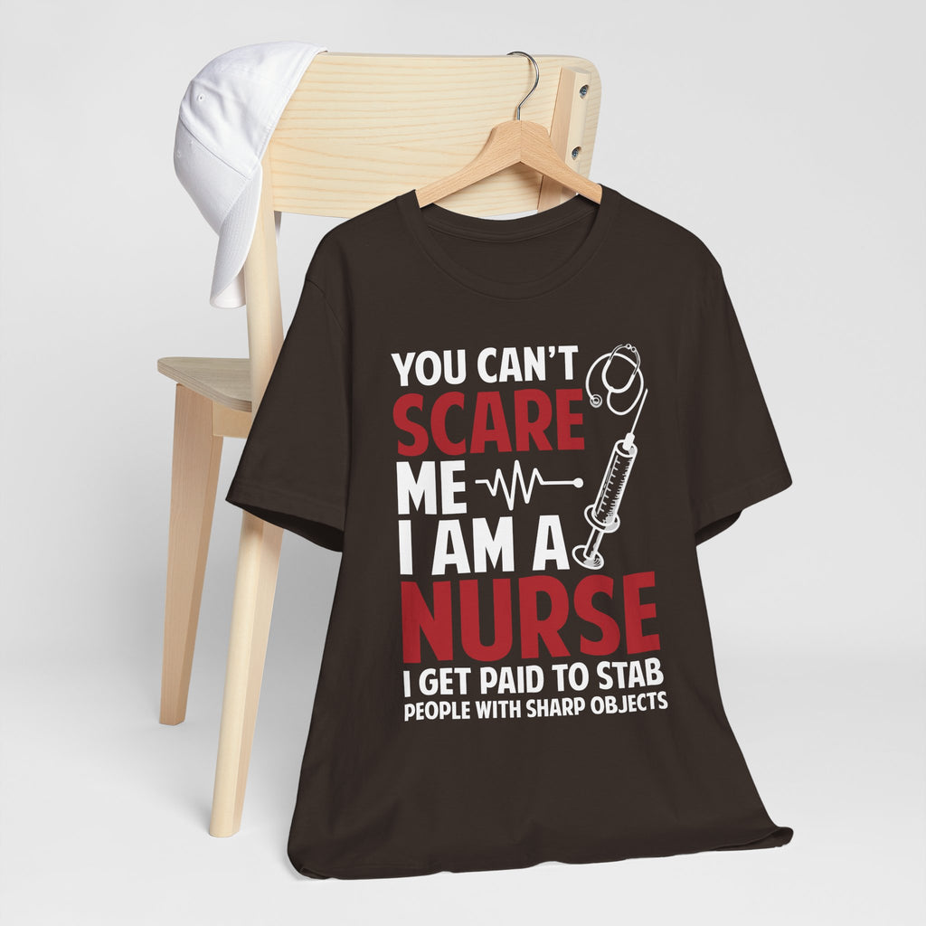 Scare Nurse T-Shirt — Funny Halloween Nurse Tee