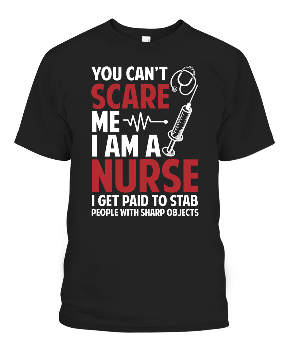 Scare Nurse T-Shirt — Funny Halloween Nurse Tee