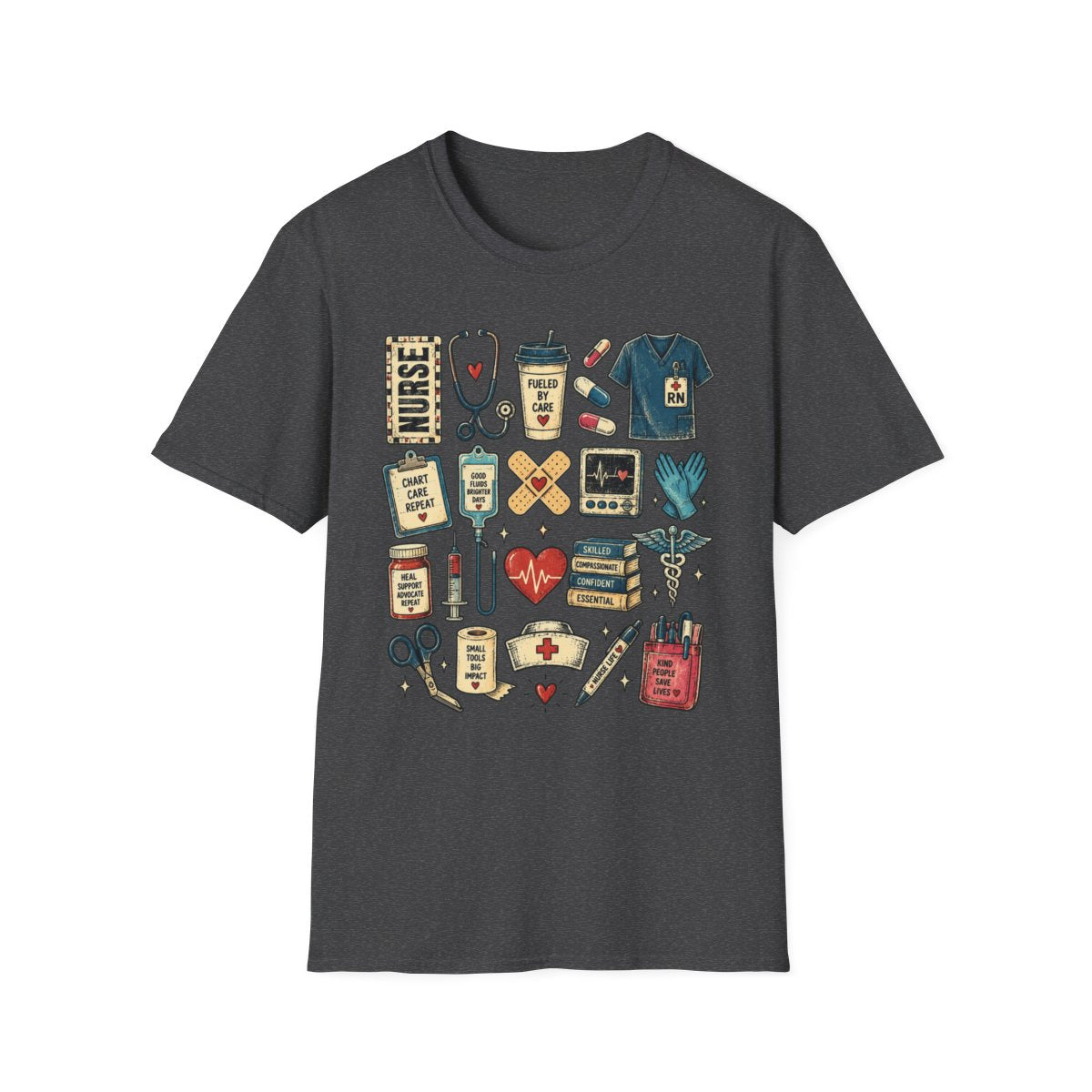 Dark Heather Front Shirt