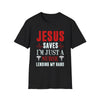 Jesus Saves Nurse Shirt, Faith Nurse Gift Tee